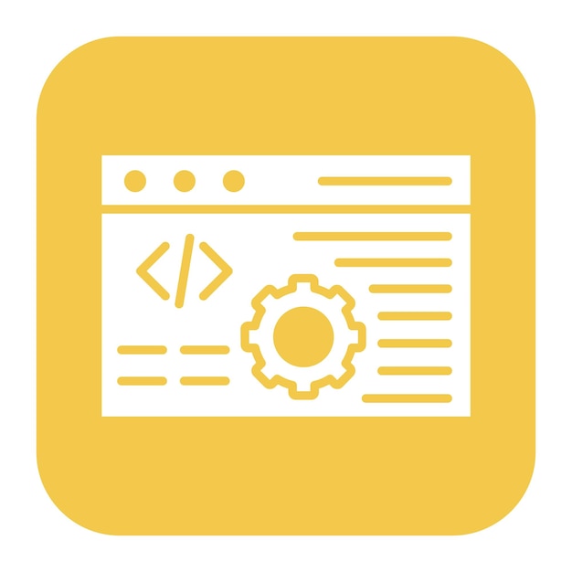 System Console vector icon Can be used for No Code iconset