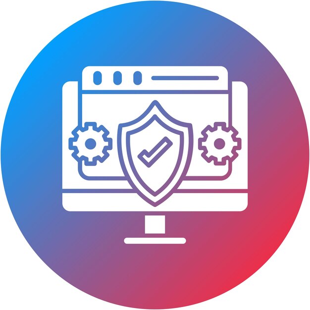 system protection icon vector image can be used for web hosting