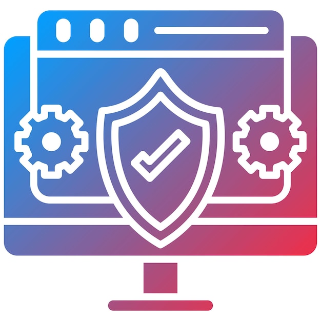 system protection icon vector image can be used for web hosting
