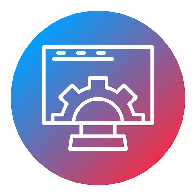 system requirements icon vector image can be used for game development