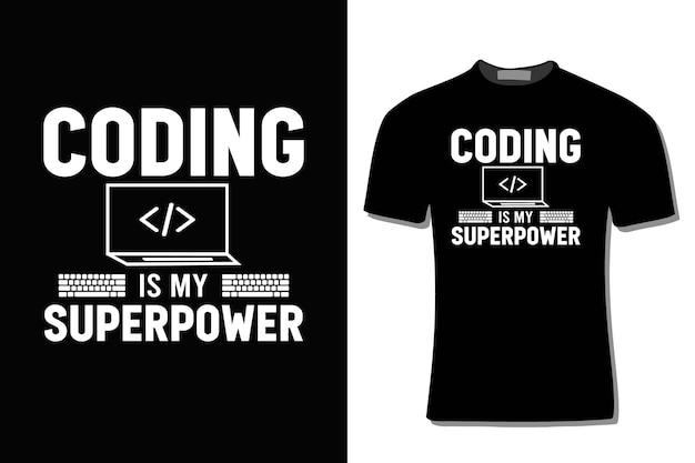T-shirt design med kodning