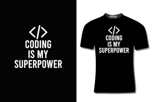 T-shirt design med kodning