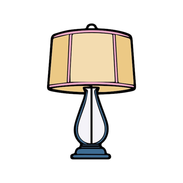 table lamp icon design line illustration