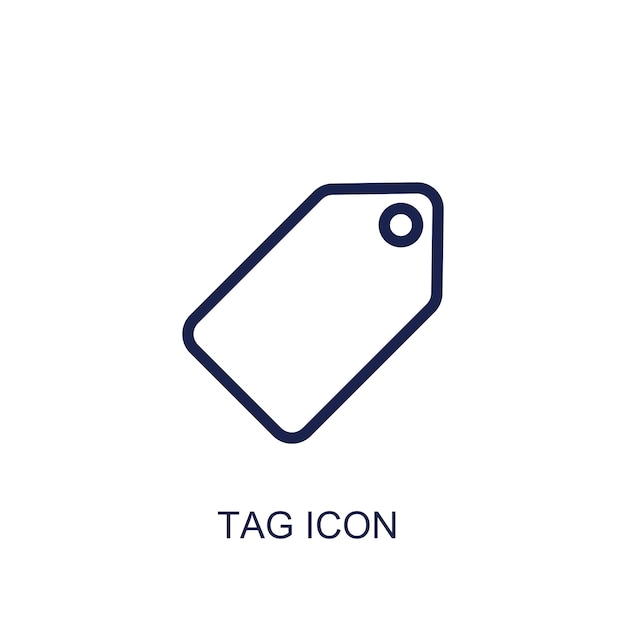 tag icon white background