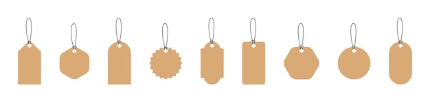 Tags Price Tag Label Sale Tags collection Vector illustration
