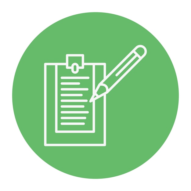 Taking Notes Vector Illustration