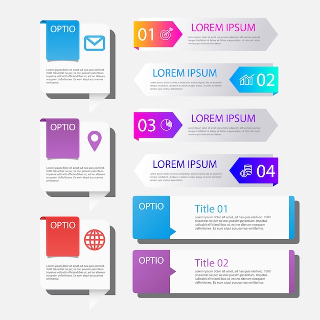 Tam infografik koleksiyonu paketi