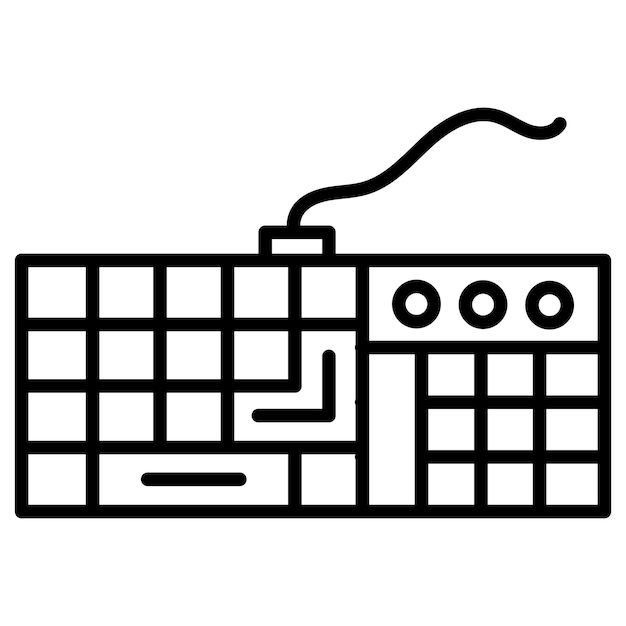 Tangentbord Vektor Illustration
