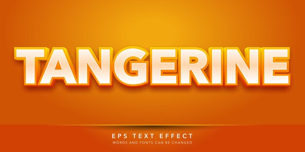 tangerine editable text effect