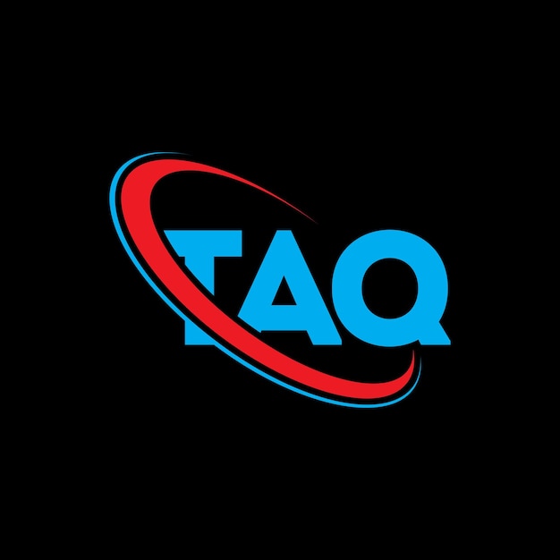 taq logo taq letter taq letter logo design initials taq logo linked with circle and uppercase monogram logo taq typography for technology business and real estate brand