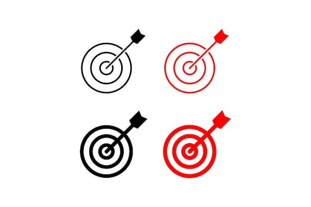 Target icon goal aim or shot concept