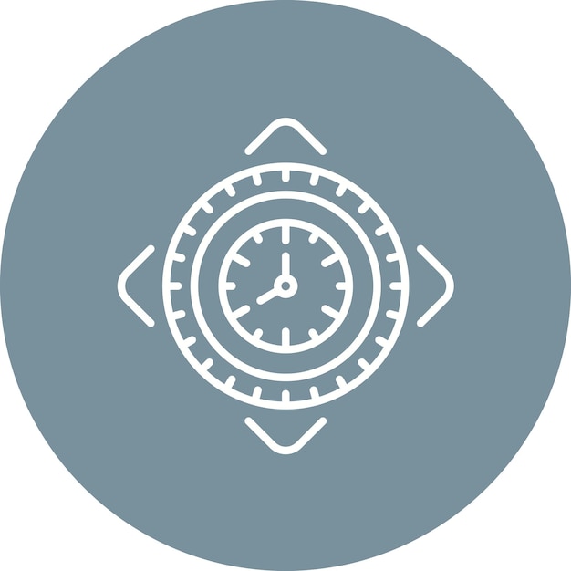 target icon vector image can be used for time and date