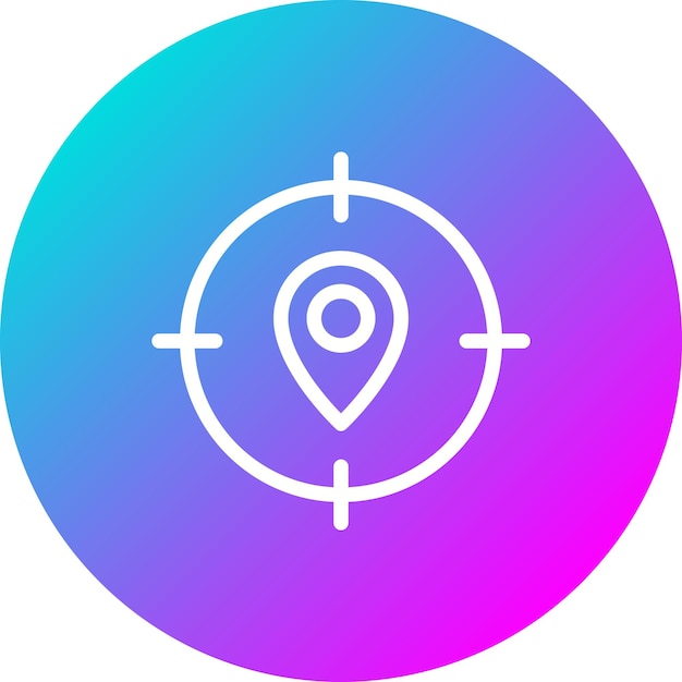 Target Location vector icon Can be used for Digital Marketing iconset