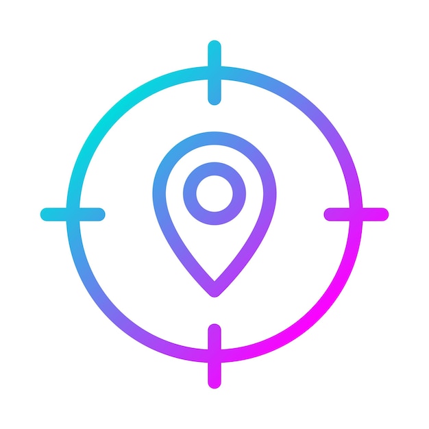 Target Location vector icon Can be used for Digital Marketing iconset