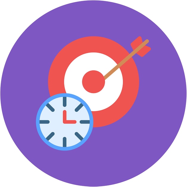 Target Time icon vector image Can be used for Archery