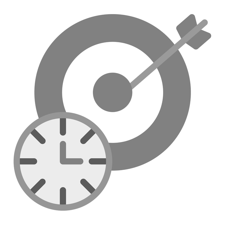 Vektor target time icon vector image can be used for archery