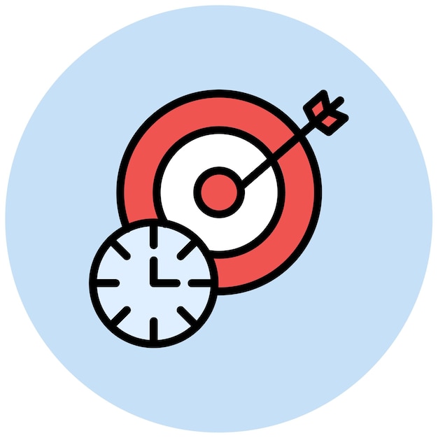 Target Time icon vector image Can be used for Archery