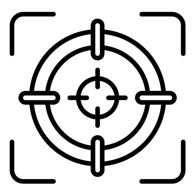 target vector icon can be used for shooting iconset