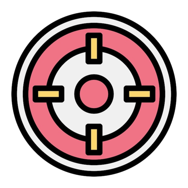 Target Vector Icon Design Illustration