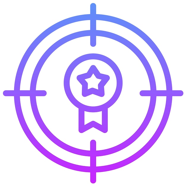 Target vector icon illustration of Achievements iconset