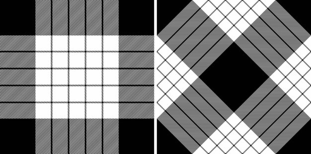 tartan check fabric of seamless background vector with a texture plaid pattern textile set in monochrome colors in thanksgiving fashion for a cozy celebration