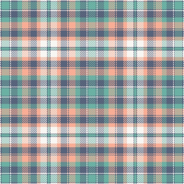 Tartan or plaid retro color pattern
