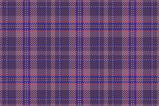 Tartan plaid pattern seamless vector background. Check plaid for flannel shirt, blanket, throw, or other modern textile design.