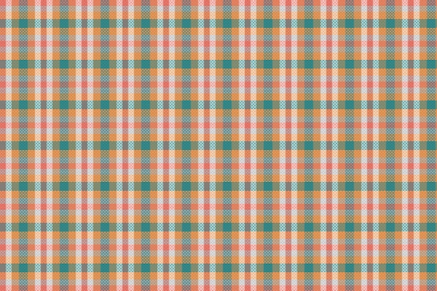 Tartan plaid pattern with texture and retro color Vector illustration