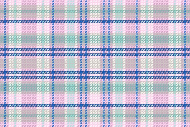Tartan Plaid With Summer Color Pattern