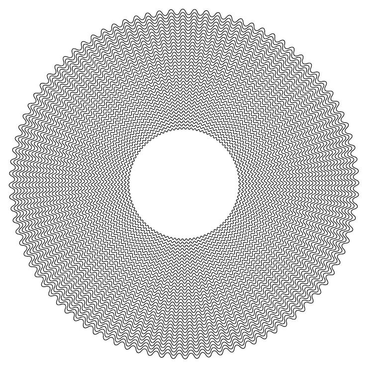 Vektör tasarım öğeleri çok sayıda mor çizginin dalgası daire halkası beyaz arka planda soyut gökkuşağı dalgalı çizgileri izole edilmiş vektör illüstrasyonu eps 10 blend tool kullanılarak oluşturulmuş çizgili renkli dalgalar