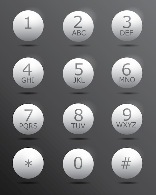Tastatur til telefon