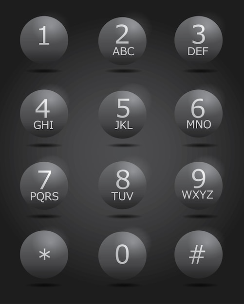 Tastatur til telefon