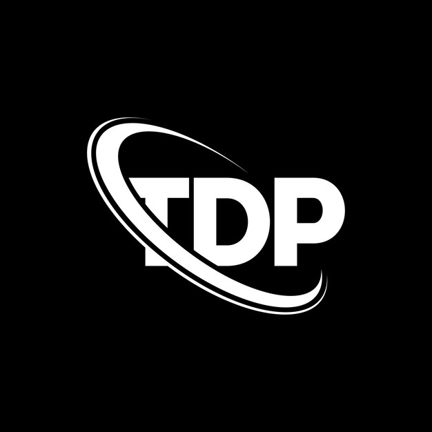 TDP logo TDP letter TDP letter logo design Initials TDP logo linked with circle and uppercase monogram logo TDP typography for technology business and real estate brand