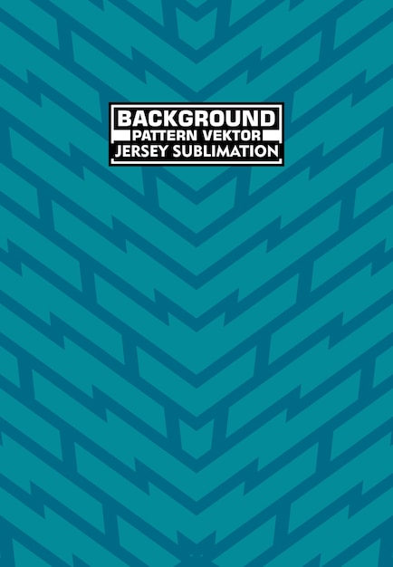 Teal Chevron Jersey Sublimation Flyer