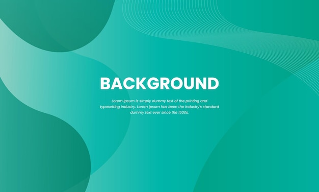 Teal Color Background Gradient banner for business multipurpose use
