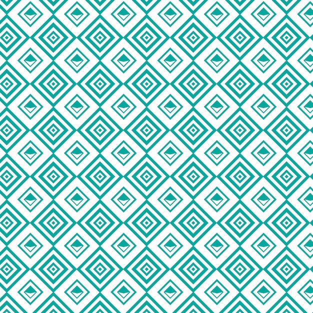 Teal Geometric Pattern