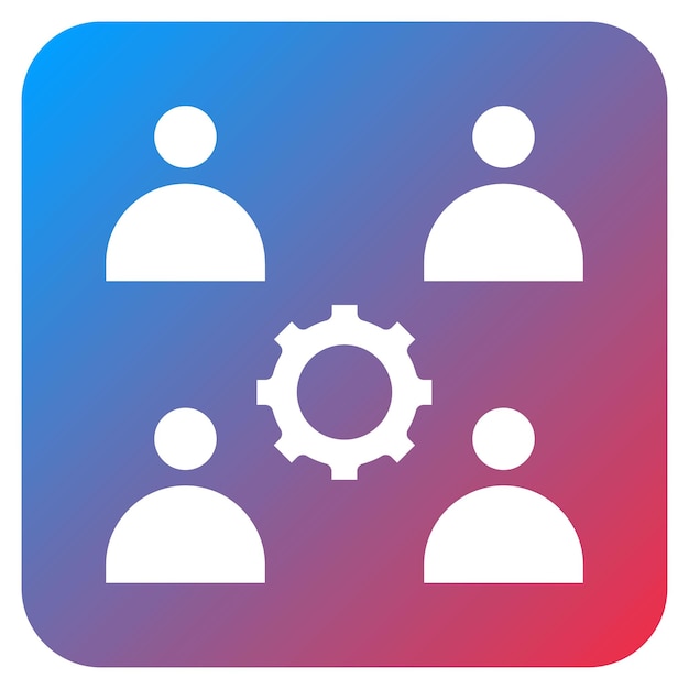 team building icon vector image can be used for hiring process
