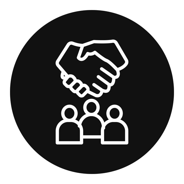 Team Collaboration icon vector image Can be used for Project Assesment