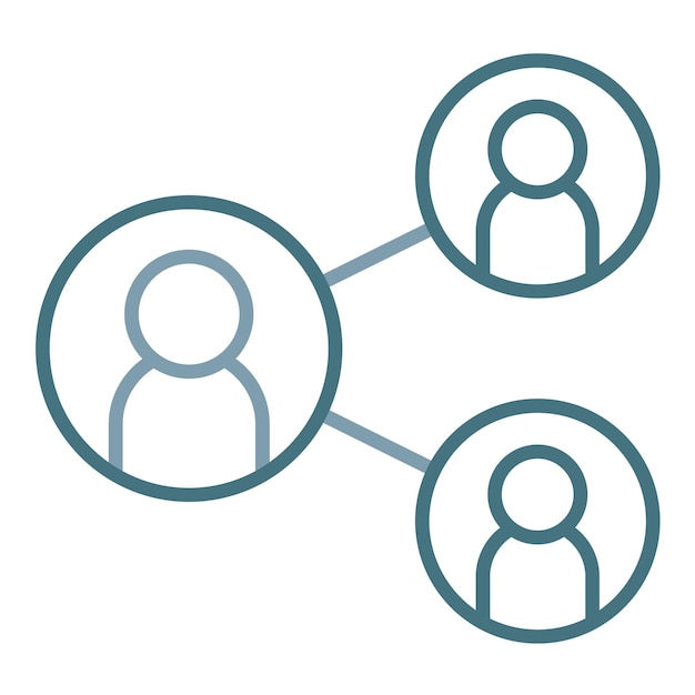 Team Network Flat Illustration