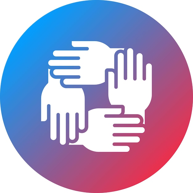 Teamwork icon vector image Can be used for Donations