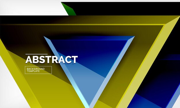 Tech futuristic geometric 3d shapes minimal abstract background