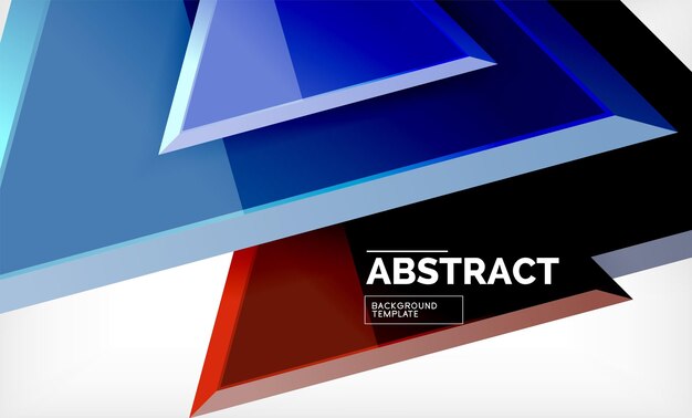 Tech futuristic geometric 3d shapes minimal abstract background
