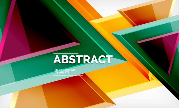 tech futuristic geometric 3d shapes minimal abstract background