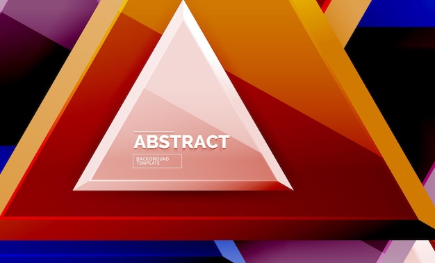 Tech futuristic geometric 3d shapes minimal abstract background