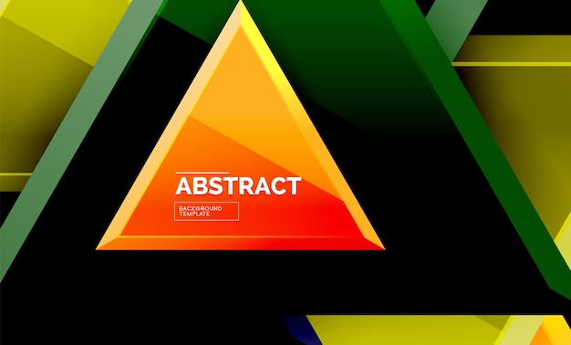 Tech futuristic geometric 3d shapes minimal abstract background