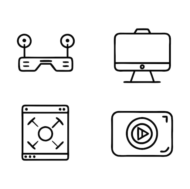 Tech Icon Set featuring essential AI concepts like machine learning