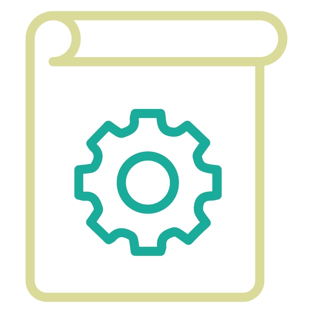 Technical Drawing vector icon illustration of Engineering iconset