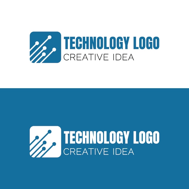 Technical Logo Design Creative and Monogram Technical Alphabet Template