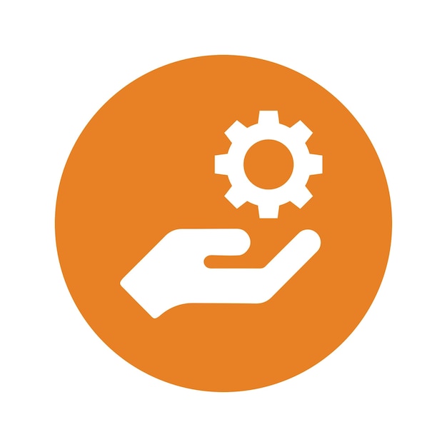 technical support hand icon