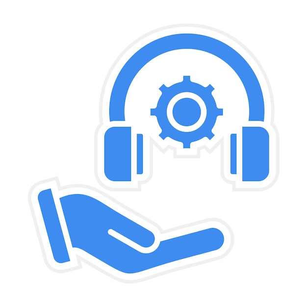 technical support icon vector image can be used for business and finance
